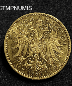 ,MONNAIE,AUTRICHE,10,CORONA,OR,1906,