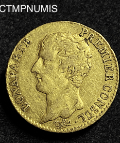 ,MONNAIE,20,FRANCS,OR,CONSULAT,BONAPARTE,AN,12,