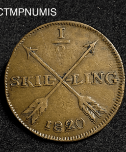 ,MONNAIE,SUEDE,1/2,SKILLING,1820,