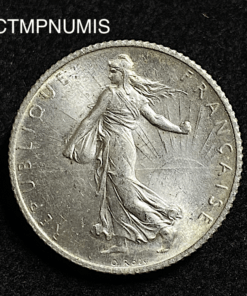 ,MONNAIE,1,FRANC,ARGENT,SEMEUSE,1910,SPL,