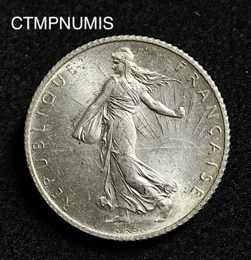 ,MONNAIE,1,FRANC,ARGENT,SEMEUSE,1910,SPL,