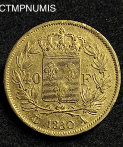 ,MONNAIE,40,FRANCS,OR,CHARLES,X,1830,