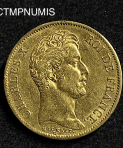 ,MONNAIE,40,FRANCS,OR,CHARLES,X,1830,
