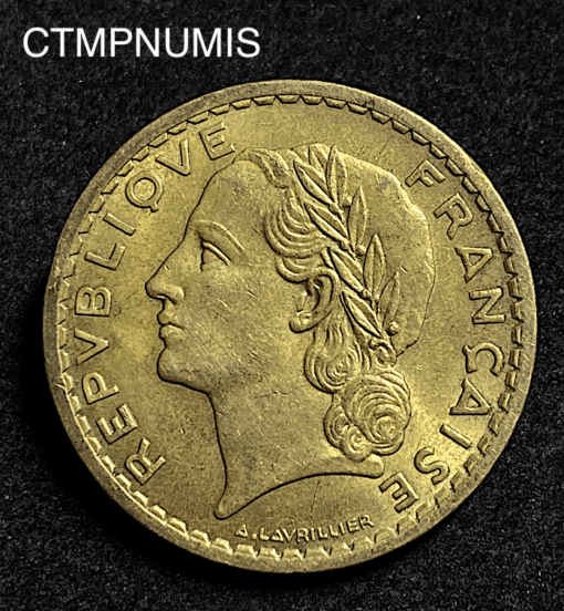 ,MONNAIE,5,FRANCS,LAVRILLIER,BRONZE,1946,C,