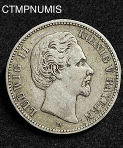 ,MONNAIE,ALLEMAGNE,2,MARK,ARGENT,LOUIS,II,BAVIERE,1876,