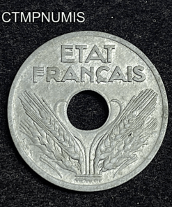 ,MONNAIE,VINGT,CENTIMES,ZINC,1941,