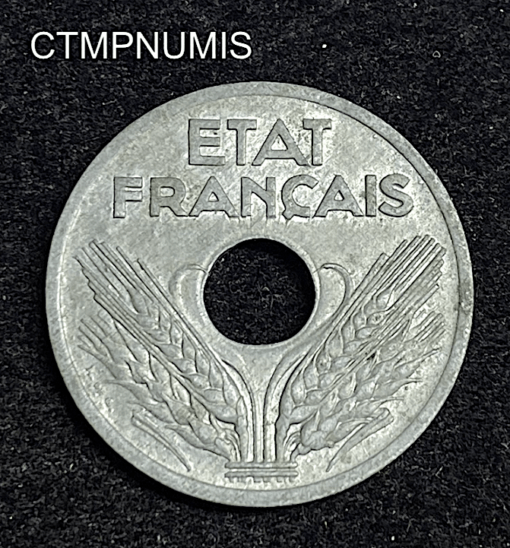 ,MONNAIE,VINGT,CENTIMES,ZINC,1941,