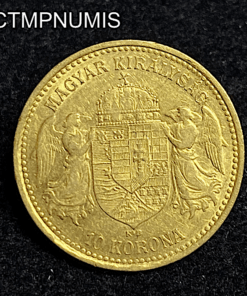 ,MONNAIE,HONGRIE,10,KORONA,OR,1904,