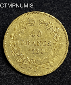 ,MONNAIE,40,FRANCS,OR,LOUIS,PHILIPPE,1834,