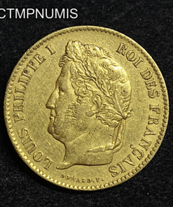 ,MONNAIE,40,FRANCS,OR,LOUIS,PHILIPPE,1834,