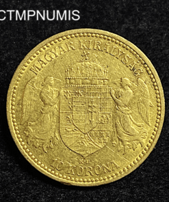 ,MONNAIE,HONGRIE,10,KORONA,OR,1904,