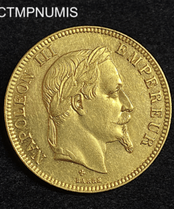 ,MONNAIE,100,FRANCS,OR,NAPOLEON,1869,BB,STRASBOURG,