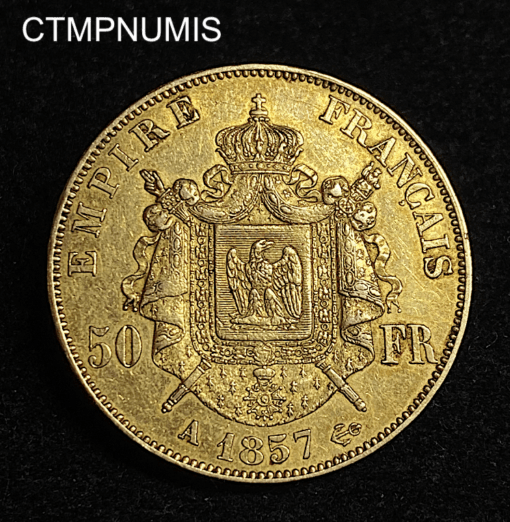 ,MONNAIE,50,FRANCS,OR,NAPOLEON,1857,