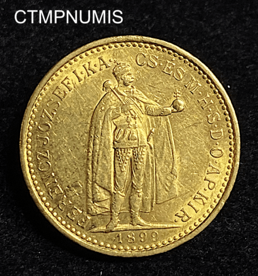 ,MONNAIE,HONGRIE,10,KORONA,OR,1899,