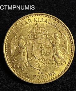,MONNAIE,HONGRIE,10,KORONA,OR,1899,