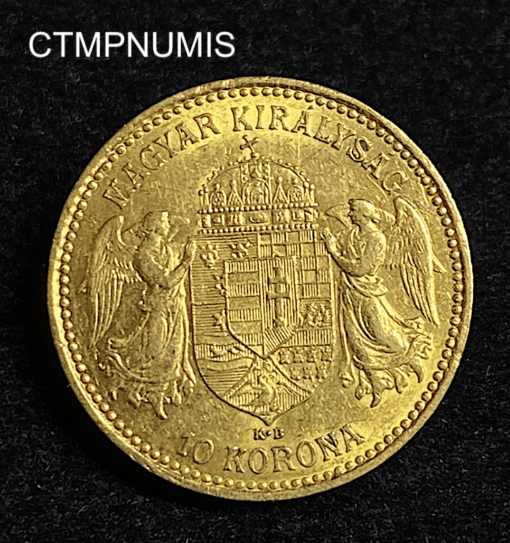 ,MONNAIE,HONGRIE,10,KORONA,OR,1899,