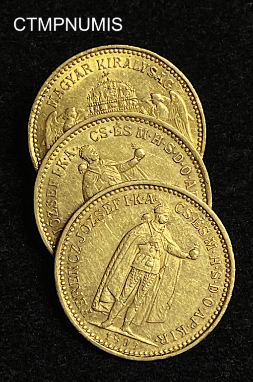 ,MONNAIE,HONGRIE,10,KORONA,OR,1899,