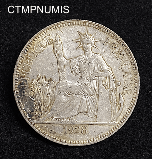 ,MONNAIE,INDOCHINE,1,PIASTRE,ARGENT,1928,