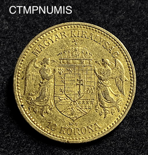 ,MONNAIE,HONGRIE,10,KORONA,OR,1894,