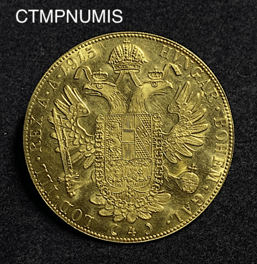 ,MONNAIE,AUTRICHE,4,DUCAT,OR,1915,