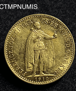 ,MONNAIE,HONGRIE,10,KORONA,OR,1910,