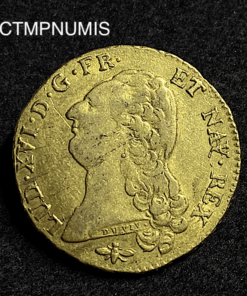 ,MONNAIE,DOUBLE,LOUIS,OR,LOUIS,XVI,1786,D,LYON,