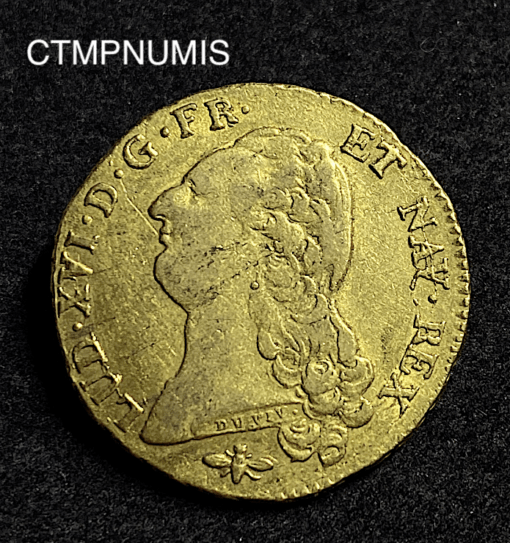 ,MONNAIE,DOUBLE,LOUIS,OR,LOUIS,XVI,1786,D,LYON,