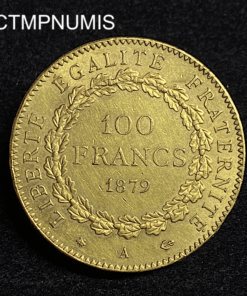 ,MONNAIE,100,FRANCS,OR,GENIE,1879,
