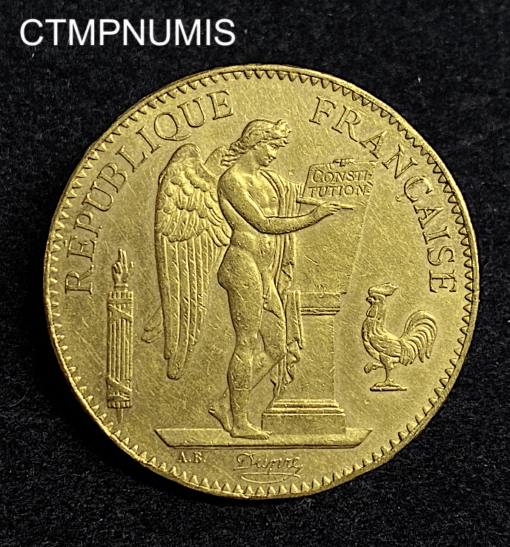,MONNAIE,100,FRANCS,OR,GENIE,1879,