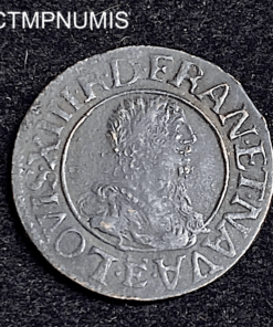 ,MONNAIE,LOUIS,XIII,DOUBLE,TOURNOIS,1638,7,E,TOURS,