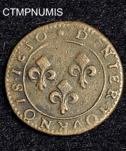 ,MONNAIE,FEODALE,DENIER,TOURNOIS,GUILLAUME,ORANGE,NASSAU,1650,