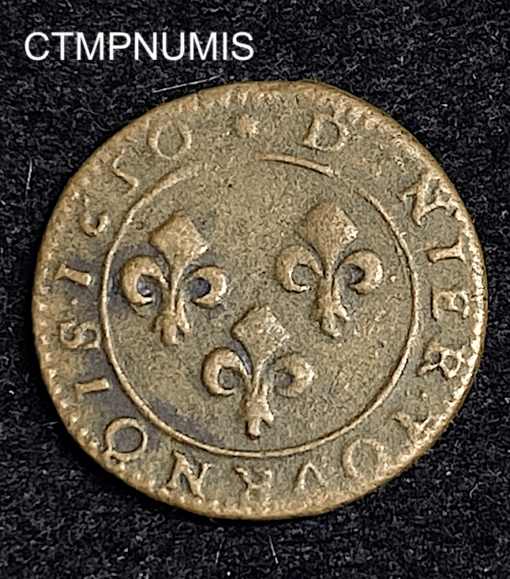 ,MONNAIE,FEODALE,DENIER,TOURNOIS,GUILLAUME,ORANGE,NASSAU,1650,
