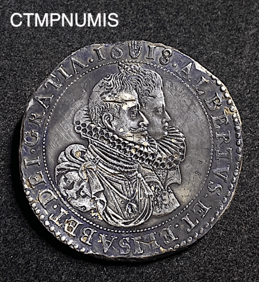 ,MONNAIE,BELGIQUE,DUCATON,ARGENT,ALBERT,1618,ANVERS,