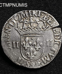 ,MONNAIE,ROYALE,1/4,ECU,ARGENT,HENRI,III,1588,9,RENNES,