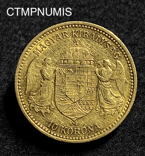 ,MONNAIE,HONGRIE,10,KORONA,OR,1897,