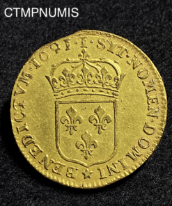 ,MONNAIE,LOUIS,XIV,LOUIS,OR,ECU,1691,I,LIMOGES,