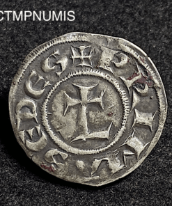 ,MONNAIE,FEODALE,DENIER,ARGENT,LYON,ARCHEVECHE,