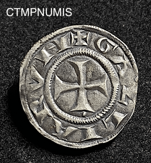 ,MONNAIE,FEODALE,DENIER,ARGENT,LYON,ARCHEVECHE,