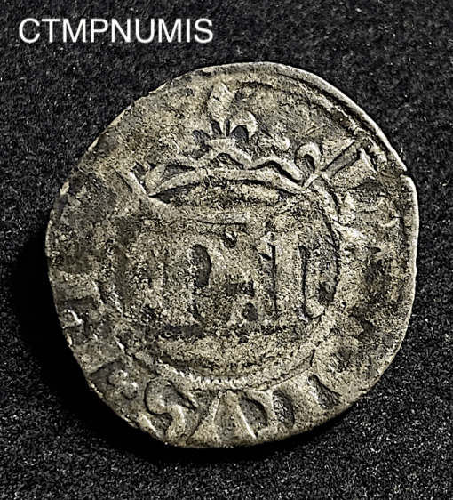 ,MONNAIE,CHARLES,VI,ROYALE,DENIER,PARISIS,1°,EMISSION,
