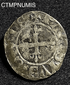 ,MONNAIE,CHARLES,VI,ROYALE,DENIER,PARISIS,1°,EMISSION,