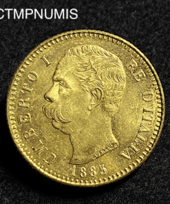 ,MONNAIE,ITALIE,20,LIRE,OR,1885,