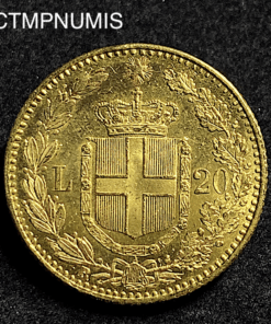 ,MONNAIE,ITALIE,20,LIRE,OR,1885,