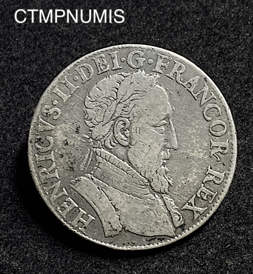 ,MONNAIE,ROYALE,TESTON,HENRI,II,1554,FRAPPE,MOULIN,