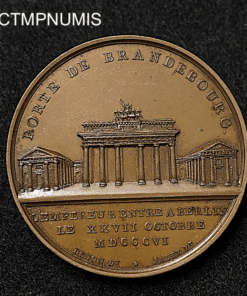 ,MEDAILLE,NAPOLEON,I°,ENTREE,BERLIN,1806,PORTE,BRANDEBOURG,