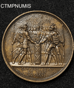 ,MEDAILLE,NAPOLEO,I°,CONFEDERATION,DU,RHIN,1806,