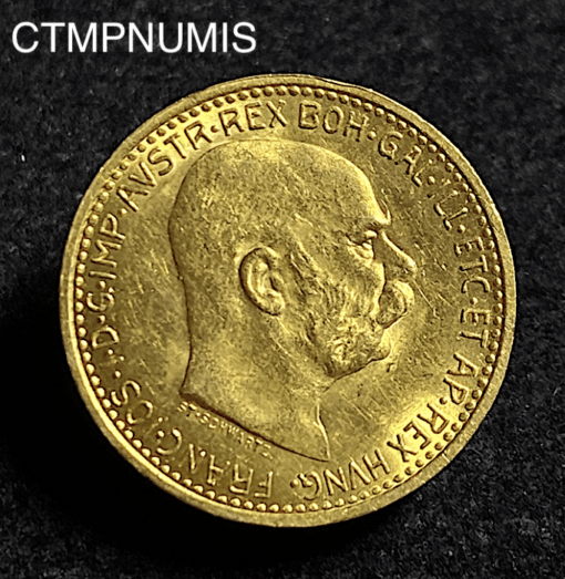 ,MONNAIE,AUTRICHE,10,CORONA,OR,1911,