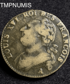 ,MONNAIE,REVOLUTION,12,DENIERS,LOUIS,XVI,1791,A,