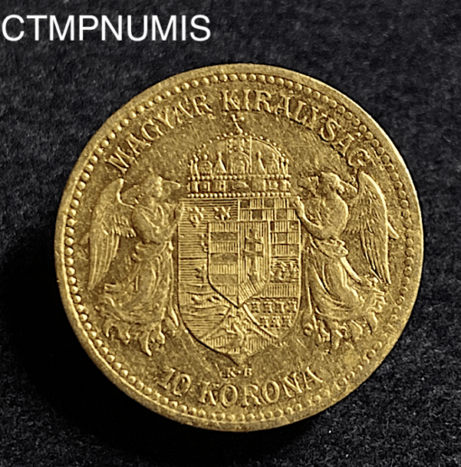 ,MONNAIE,HONGRIE,10,KORONA,OR,1892,