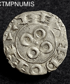 ,MONNAIE,FEODALE,LANGUEDOC,DENIER,ARGENT,MELGUEIL,