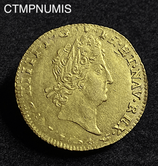 ,MONNAIE ROYALE,LOUIS,XIV,LOUIS,OR,AUX,INSIGNES,1704,RENNES,